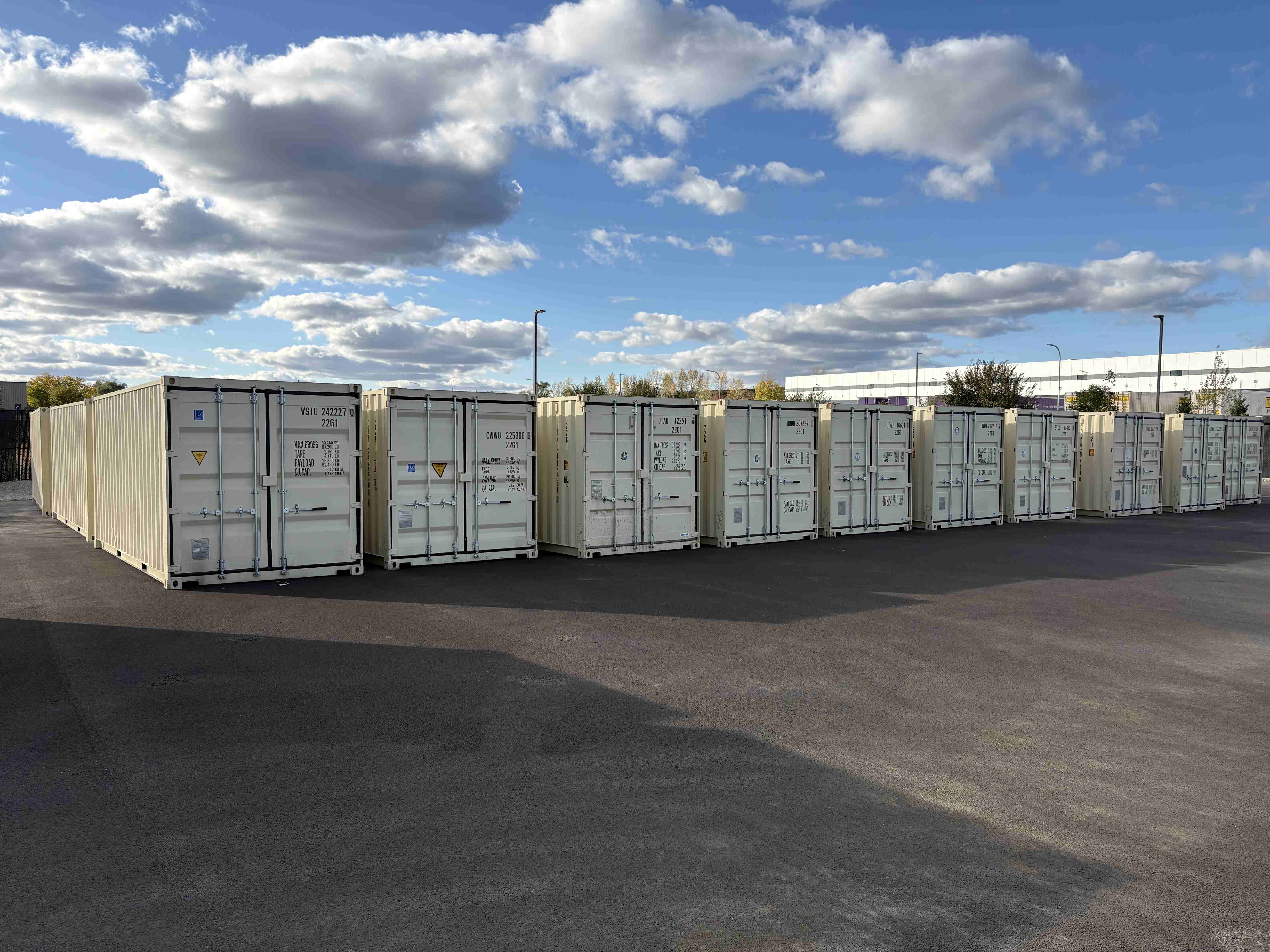 Onsite Shipping Containers Available